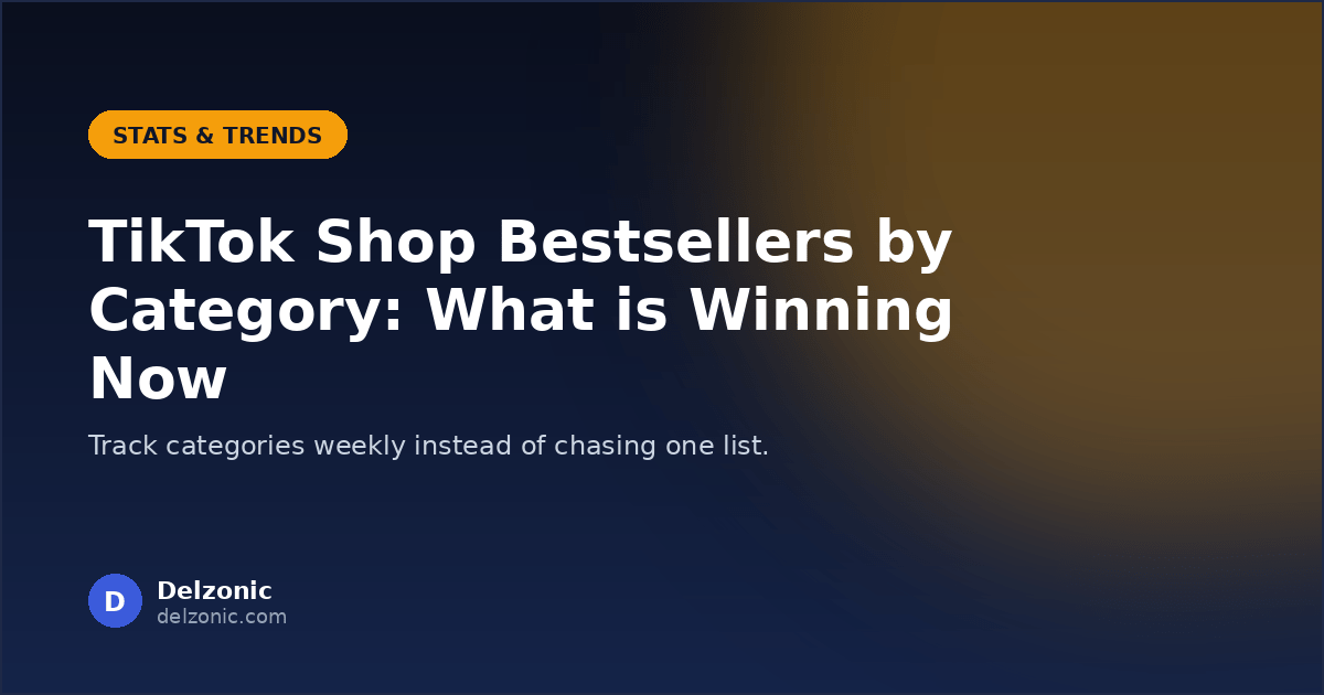 TikTok Shop Bestsellers by Category: What’s Winning Right Now in 2026