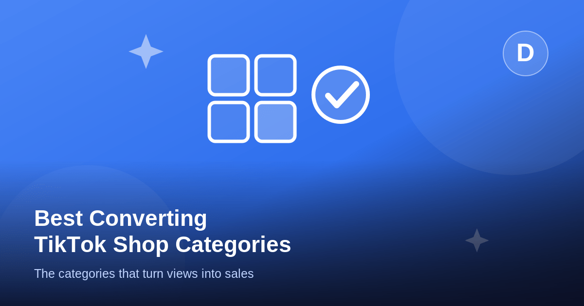 Best converting product categories on TikTok Shop 2026