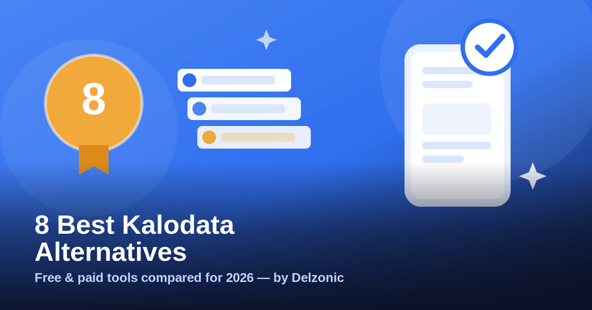 8 best Kalodata alternatives for TikTok Shop sellers in 2026 illustration by Delzonic
