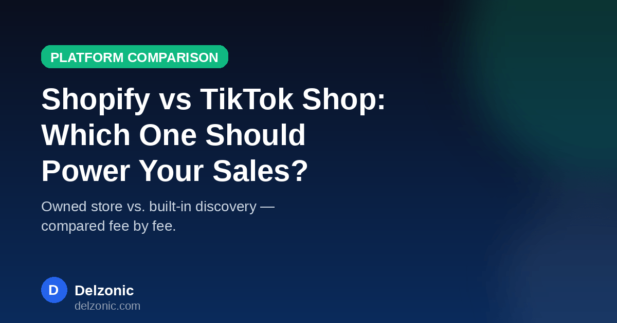 Shopify vs TikTok Shop comparison for sellers in 2026