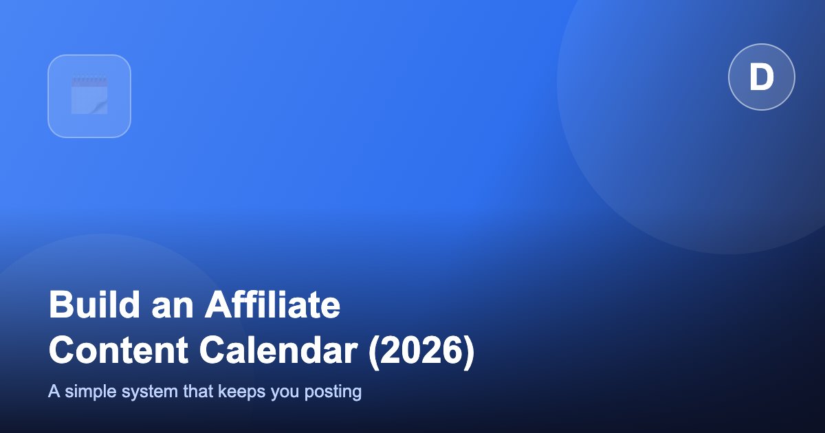 How to Build a TikTok Shop Affiliate Content Calendar (2026)