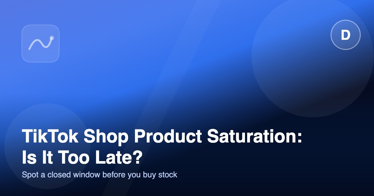 Illustration for a guide to spotting TikTok Shop product saturation before buying stock