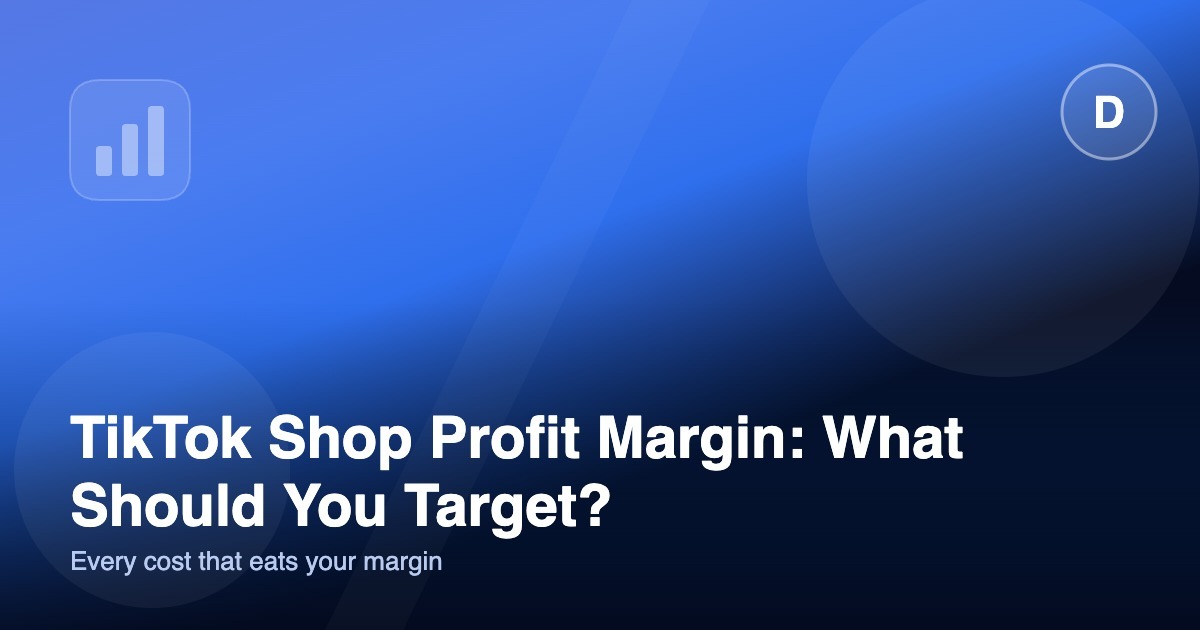 Illustration for a guide to calculating TikTok Shop profit margin