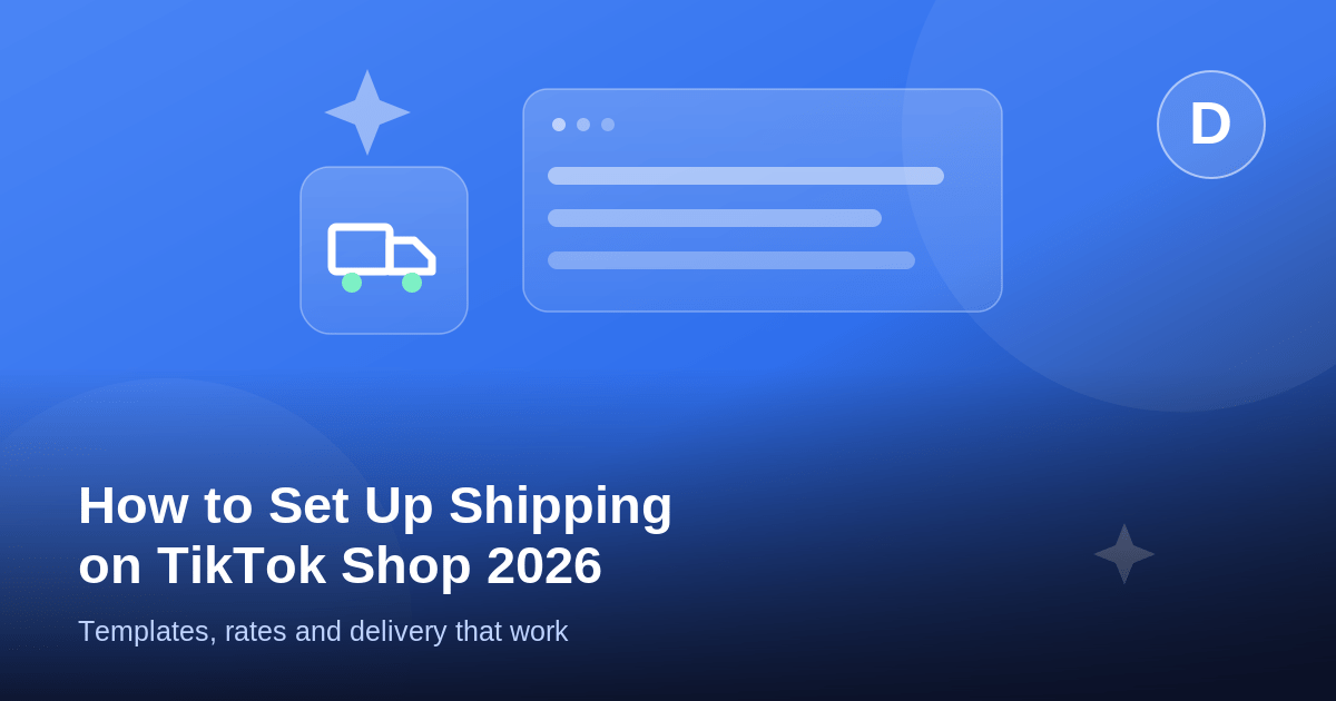 How to Set Up Shipping on TikTok Shop (2026)