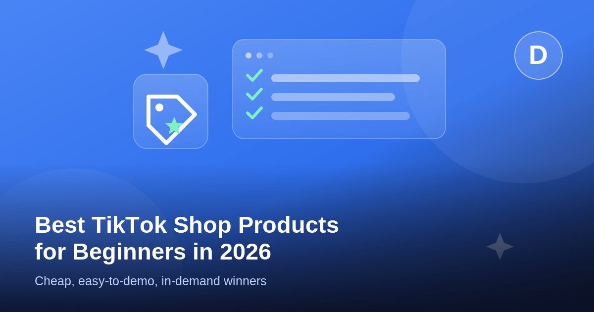 Best TikTok Shop Products for Beginners to Sell (2026)