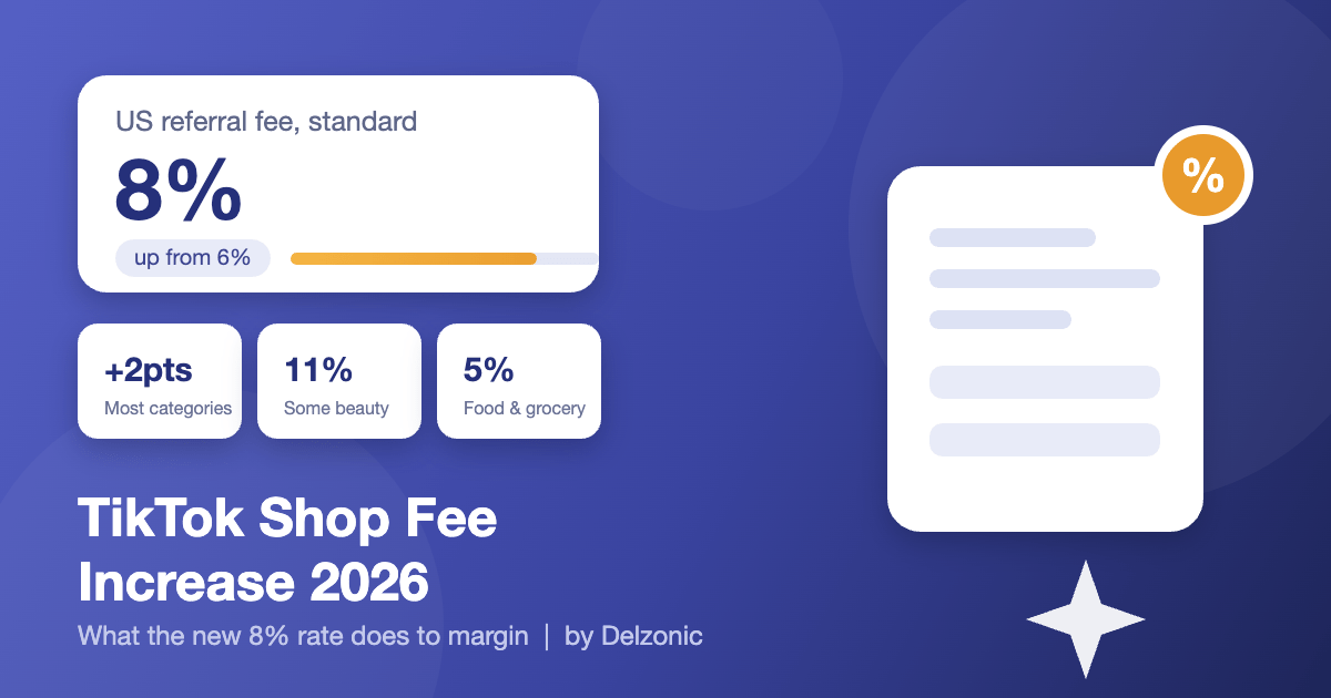 TikTok Shop Fee Increase 2026: The New 8% Referral Rate and What It Does to Your Margins