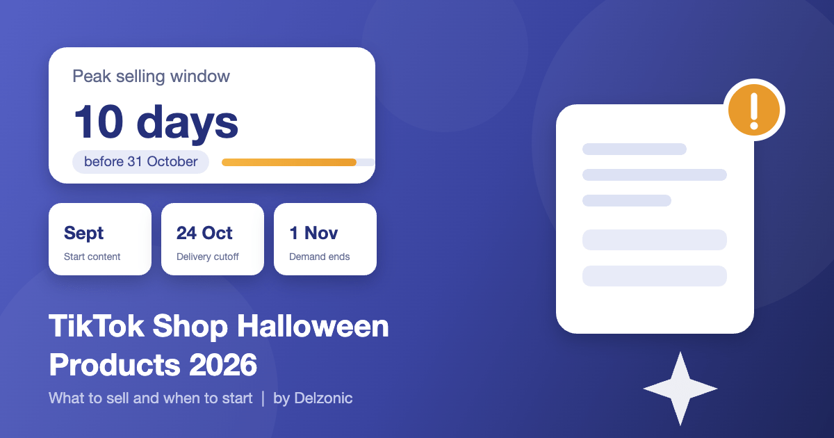 TikTok Shop Halloween 2026 cover showing the ten day peak selling window before 31 October