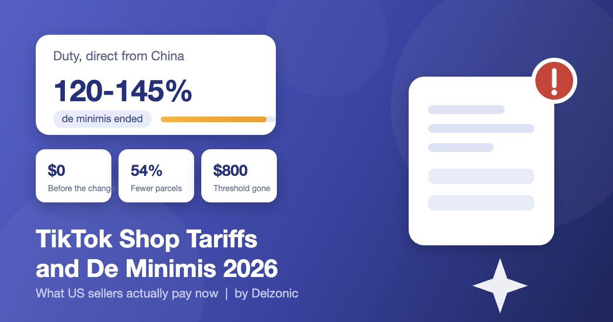 TikTok Shop Tariffs and the End of De Minimis: What US Sellers Pay in 2026